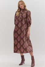 Chocolate Blockprint Dress