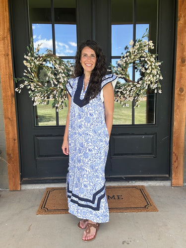 Grand Millennial Floral Dress