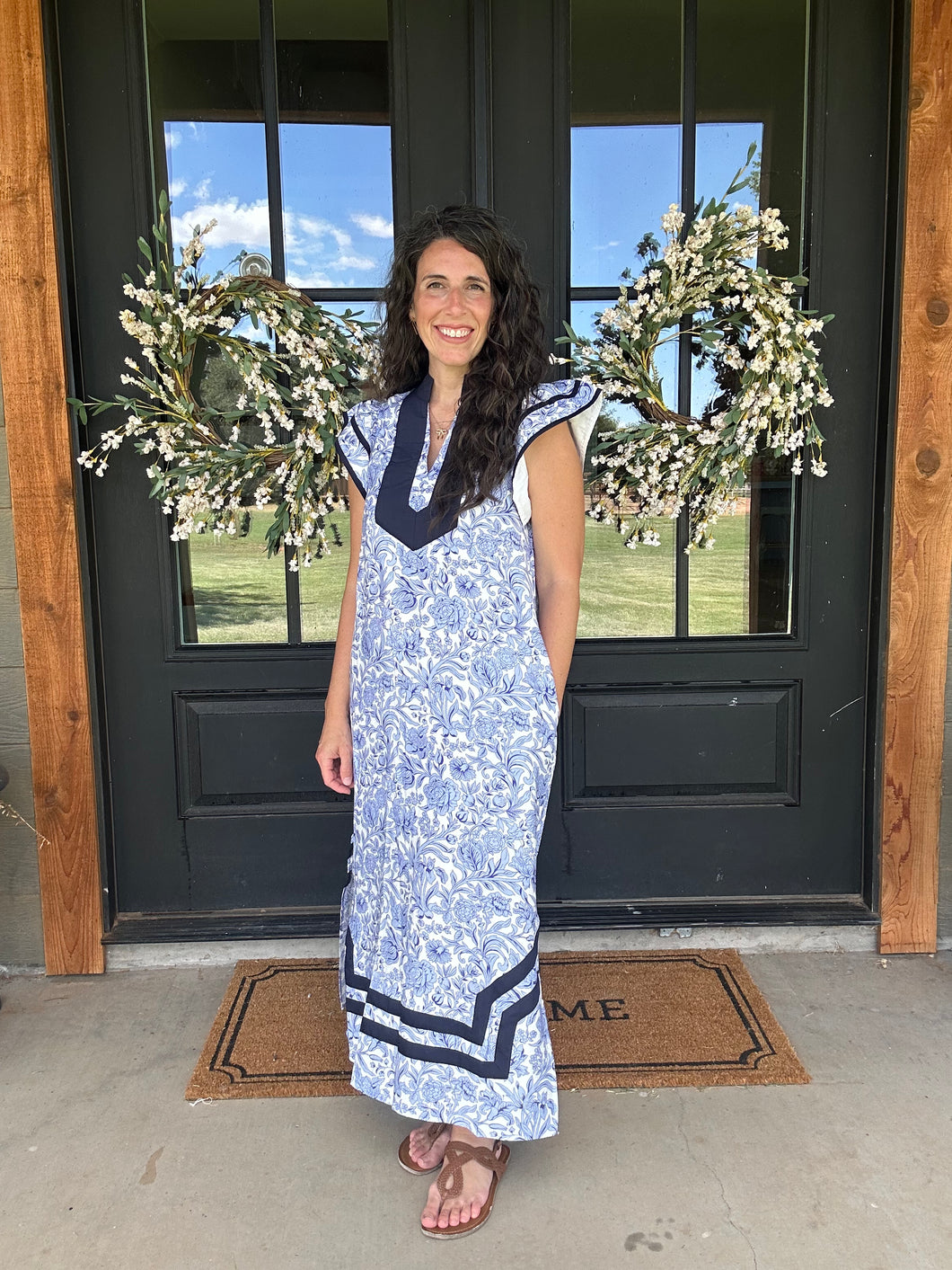 Grand Millennial Floral Dress