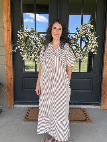 Neutral Stripe Dress
