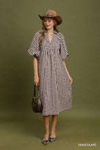 Chocolate Gingham Dress