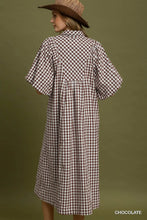 Chocolate Gingham Dress
